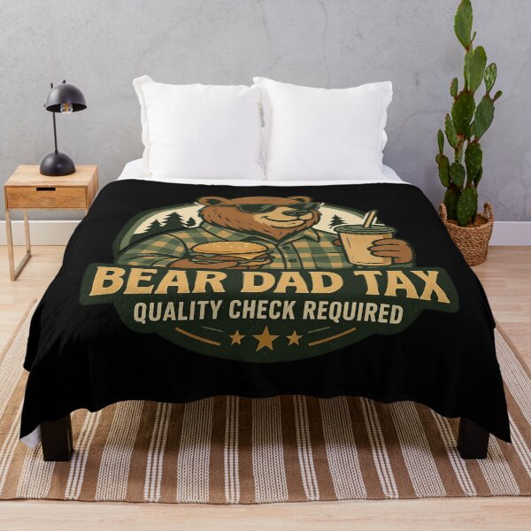 Item preview, Funny Bear Dad Tax Vintage Forest Design designed and sold by JerdbordinShop.
