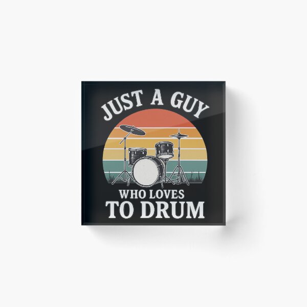 Item preview, just a guy who loves to drum drummer gift designed and sold by musicianteez.