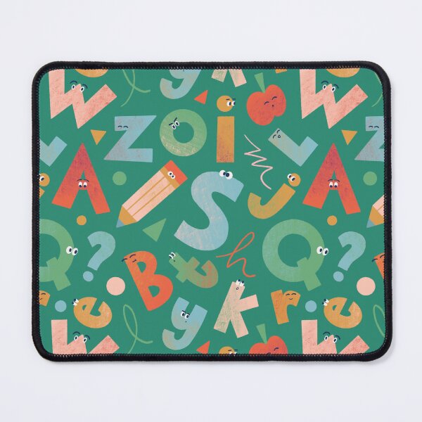 Item preview, Playful Green Pink Red Alphabets designed and sold by Yulia Saraswati.
