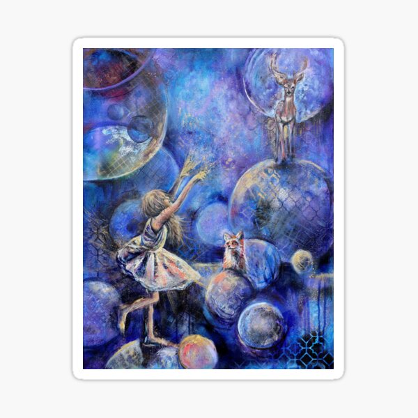 Vista previa del artículo con la obra «Persiguiendo sueños Técnica mixta», diseñado y vendido por Tracy Lee Warusevitane.