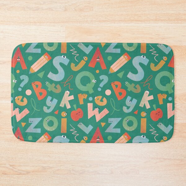 Item preview, Playful Green Pink Red Alphabets designed and sold by Yulia Saraswati.