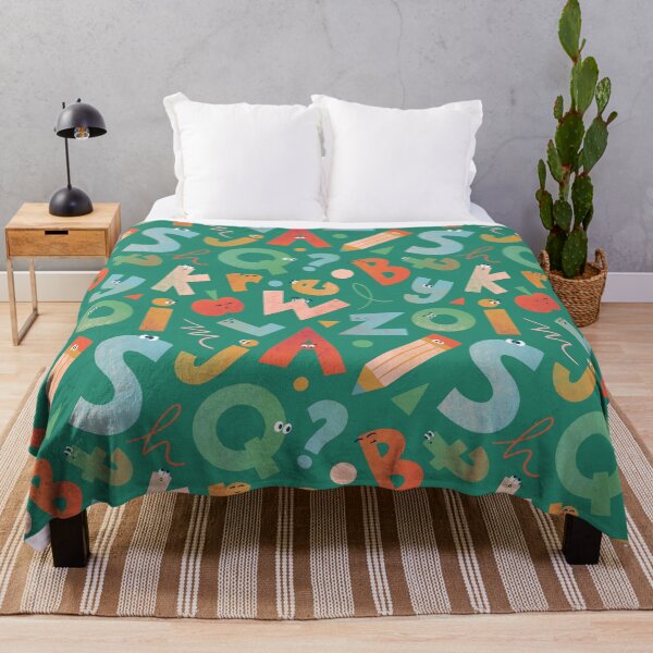Item preview, Playful Green Pink Red Alphabets designed and sold by Yulia Saraswati.
