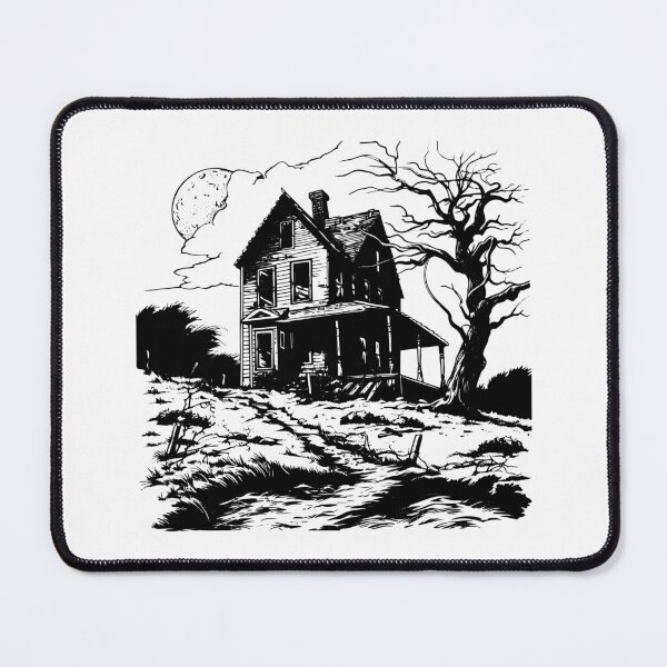 Item preview, Haunted Mansion Old Gothic Abandoned House Spooky Eerie designed and sold by inkoutninja.