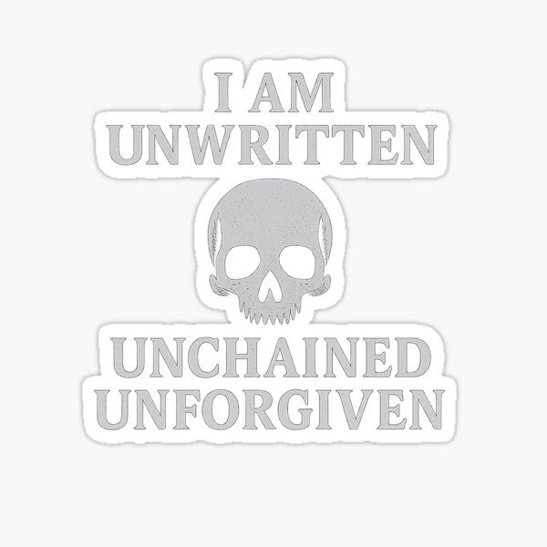 Item preview, I Am Unwritten, Unchained, Unforgiven - Chaos Magick Sigilwear designed and sold by Ataraxia  Apparel.
