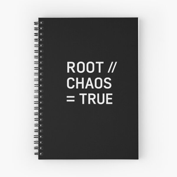 Item preview, ROOT // CHAOS = TRUE – Hacker Magick Minimalist Shirt – Chaos Magick Technomancer Shirt designed and sold by Ataraxia  Apparel.
