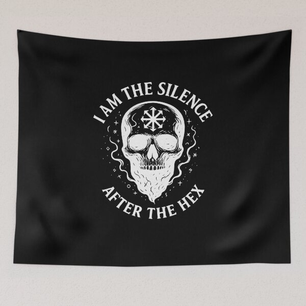 Item preview, I Am The Silence After the Hex Skull – Chaos Magick Sigilwear designed and sold by Ataraxia  Apparel.