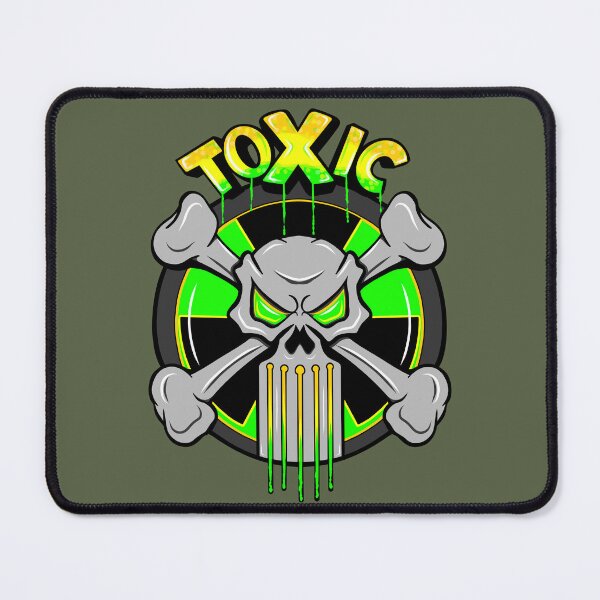 Item preview, Toxic Skull and Crossbones - Neon Green & Yellow designed and sold by CiniDee Designs.