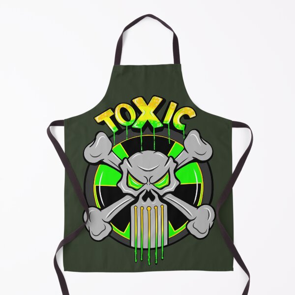 Item preview, Toxic Skull and Crossbones - Neon Green & Yellow designed and sold by CiniDee Designs.