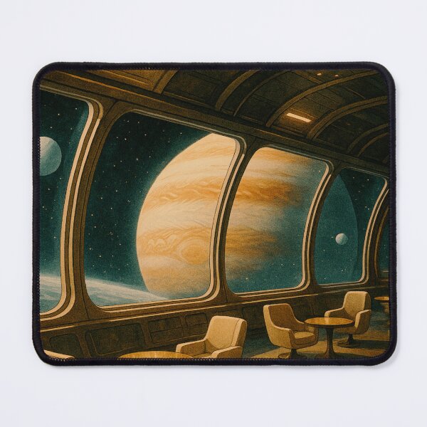 Item preview, Interior of a Luxurious Deep Space Cruise Ship with Stunning Planetary Views designed and sold by Rue Design Company.