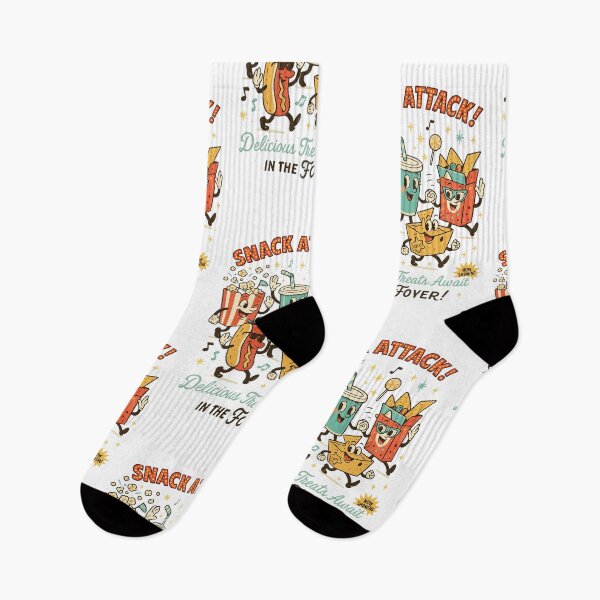 Item preview, Snack Attack! Available in the Foyer - Retro Cartoon Cinema Snac designed and sold by My Geeky Tees  - TShirt Designs.