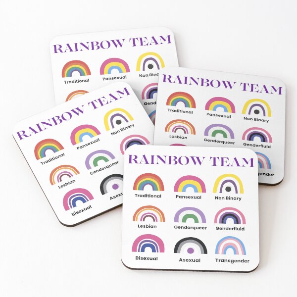 Item preview, Rainbow Team Pride Design designed and sold by Artbyminga.