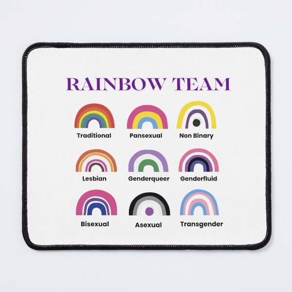 Item preview, Rainbow Team Pride Design designed and sold by Artbyminga.