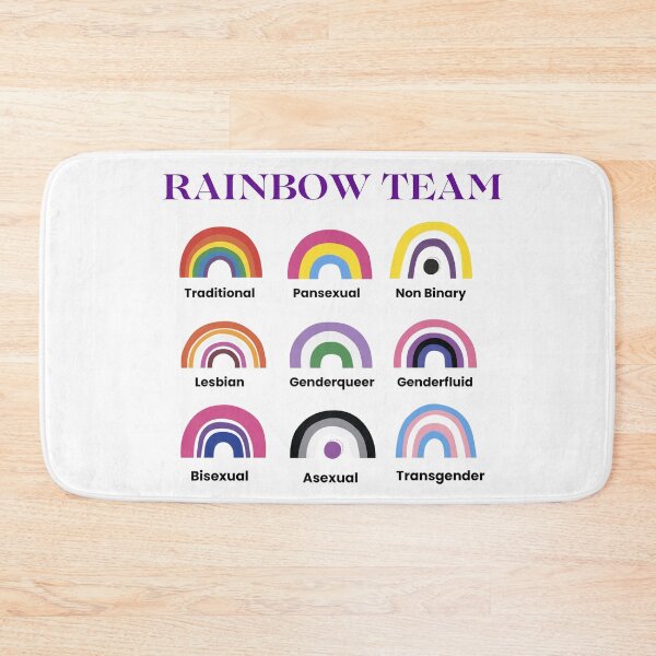 Item preview, Rainbow Team Pride Design designed and sold by Artbyminga.