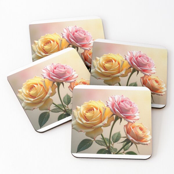 Item preview, Serene Multicolored Roses designed and sold by MigWhimsy.