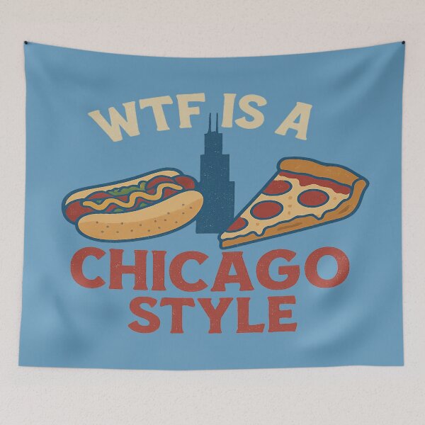 Item preview, WTF Is a Kilometer – Chicago Style Patriotic Edition designed and sold by Globalcitytees.