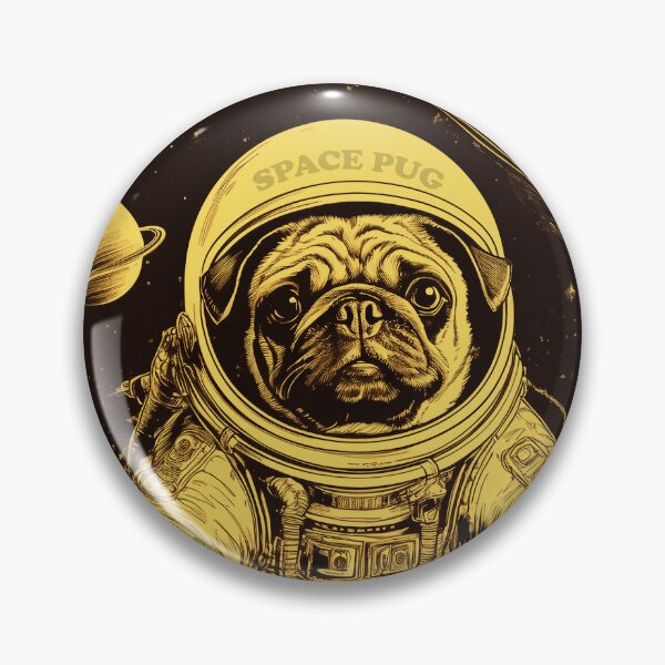 Item preview, Space Pug: Galactic Explorer designed and sold by Flower Magic .