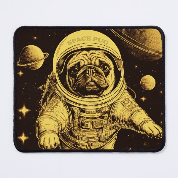 Item preview, Space Pug: Galactic Explorer designed and sold by Flower Magic .