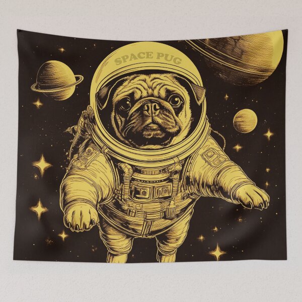 Item preview, Space Pug: Galactic Explorer designed and sold by Flower Magic .