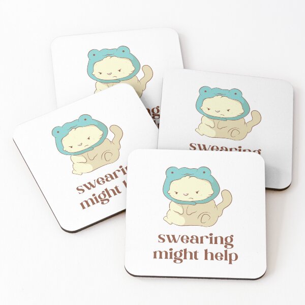 Item preview, swearing might help funny cat designed and sold by mind over morgan .