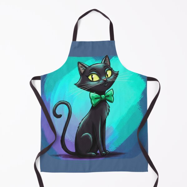 Item preview, Atomic Cat with a Bow Tie, Black with Yellow Eyes, MCM, Mid Century Modern, Halloween designed and sold by TheTimeTaxi.