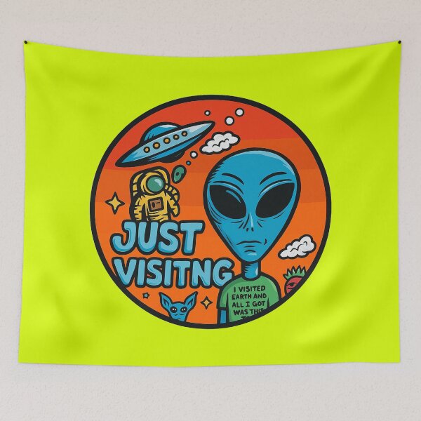 Item preview, Funny Alien Souvenir T-Shirt designed and sold by LavaCreative.