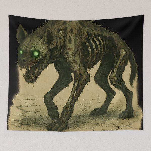 Item preview, Zombie Hyena in the Desert designed and sold by Uglyandcute.