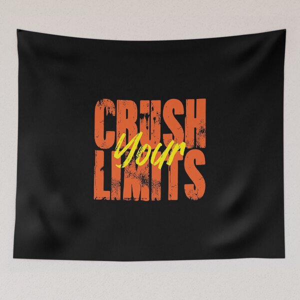 Item preview, Gym Motivational Quote | Crush Your limits designed and sold by typoinspired.