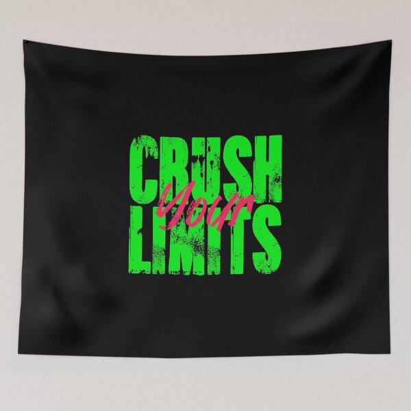 Item preview, Gym Motivational Quote | Crush Your limits designed and sold by typoinspired.