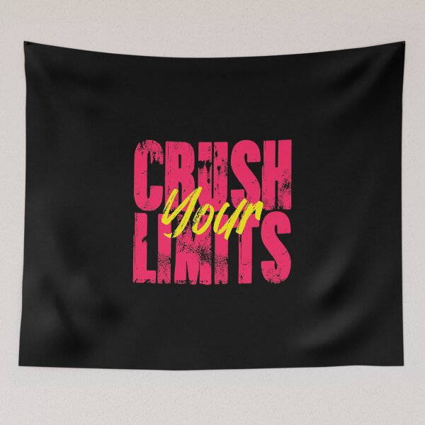 Item preview, Gym Motivational Quote | Crush Your limits designed and sold by typoinspired.