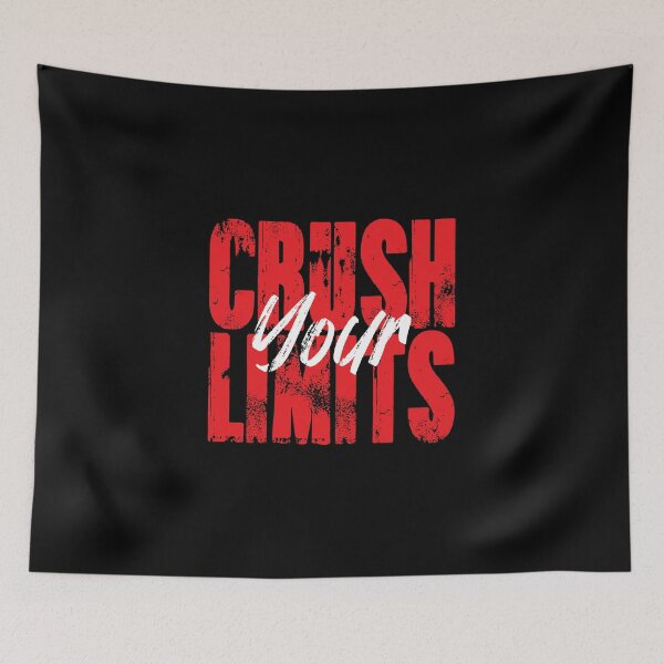 Item preview, Gym Motivational Quote | Crush Your limits designed and sold by typoinspired.