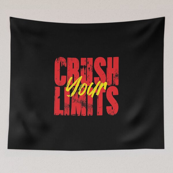 Item preview, Gym Motivational Quote | Crush Your limits designed and sold by typoinspired.