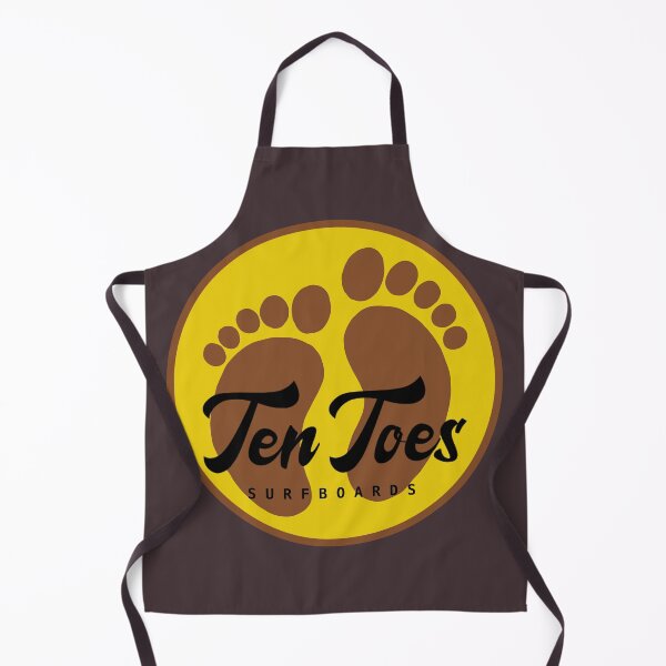 Item preview, Ten Toes Surfboards - vintage retro sixties surfer Big Wave rider surfing logo designed and sold by Kludoman.