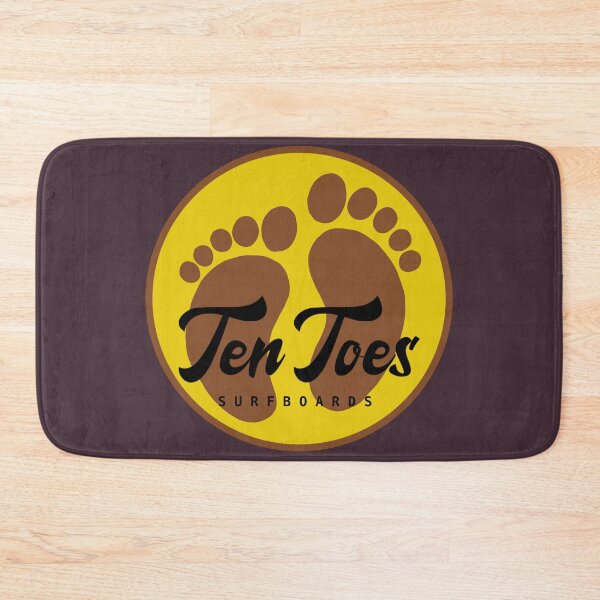 Item preview, Ten Toes Surfboards - vintage retro sixties surfer Big Wave rider surfing logo designed and sold by Kludoman.