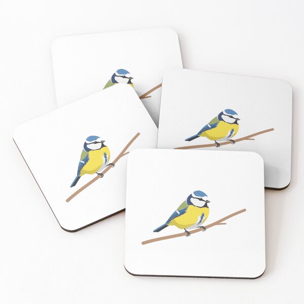 Item preview, The Blue Tit - Minimalist Garden Bird designed and sold by TheArtEngineer.