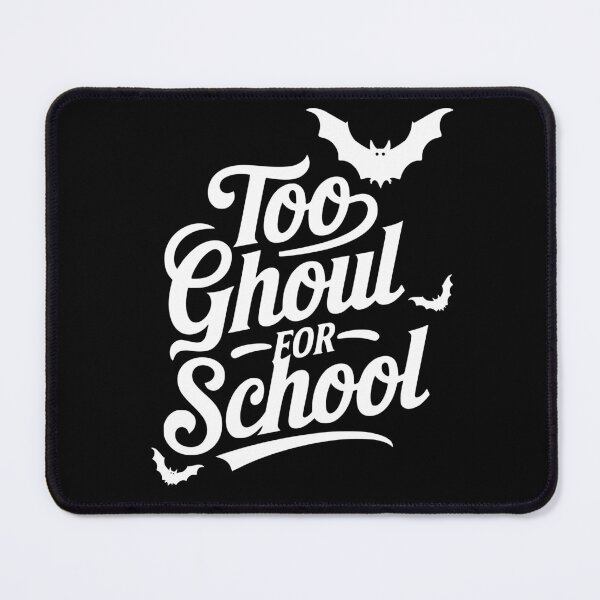 Item preview, Too Ghoul for School Minimalist Spooky Bats Halloween Design | Typography Cute | Creepy Design designed and sold by matchakpop.