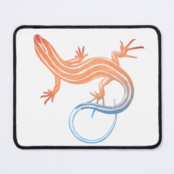 Item preview, Blue and orange Australian skink lizard designed and sold by OGPixiePirate.