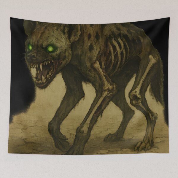 Item preview, Zombie Hyena in the Desert designed and sold by Uglyandcute.