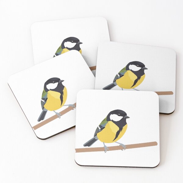 Item preview, The Great Tit - Minimalist Garden Bird designed and sold by TheArtEngineer.