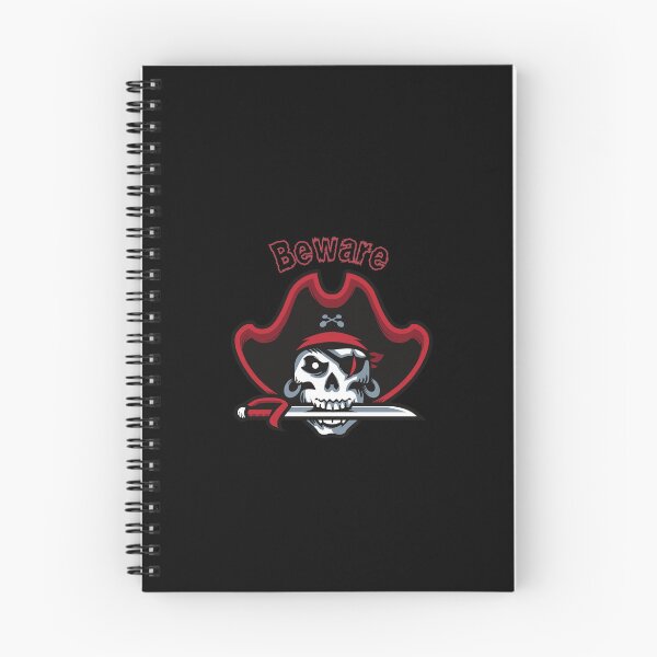 Item preview, Beware – Pirate Skull Design for Horror Readers | Gothic Lore & Dark Fiction Vibes designed and sold by Favbookshelf by Manik.