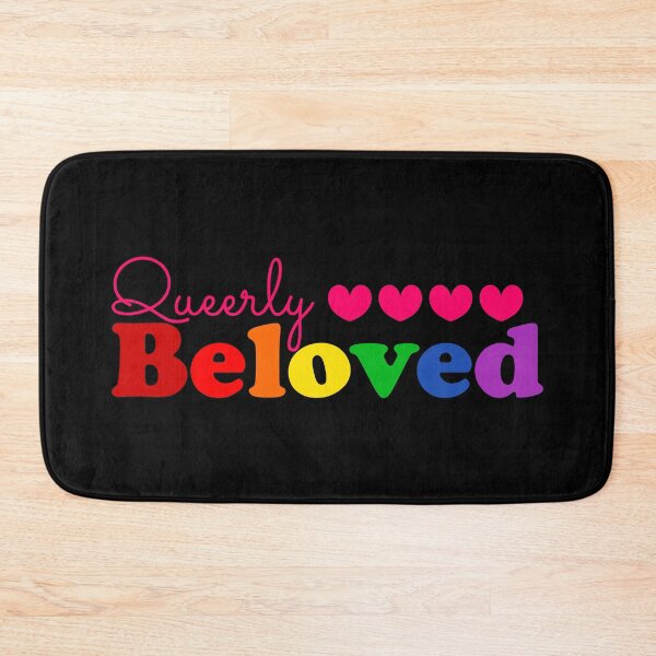 Item preview, Queerly Beloved Rainbow Typography Art designed and sold by Darderdoor.