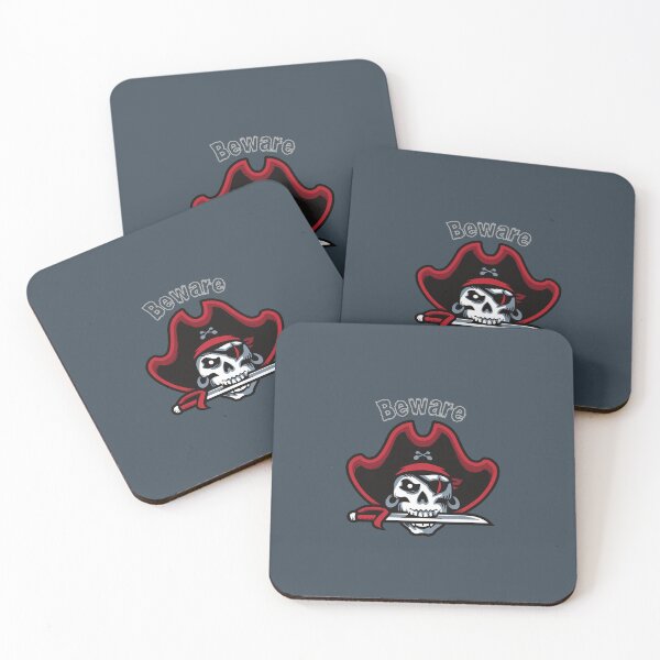 Item preview, Beware – Pirate Skull Design for Horror Readers | Gothic Lore & Dark Fiction Vibes designed and sold by Favbookshelf by Manik.
