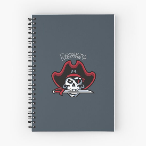Item preview, Beware – Pirate Skull Design for Horror Readers | Gothic Lore & Dark Fiction Vibes designed and sold by Favbookshelf by Manik.