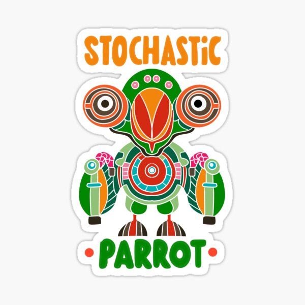 Item preview, Stochastic Parrot | AI | Tech Terminology | Humor | Pop Art | designed and sold by geetasadashivan.
