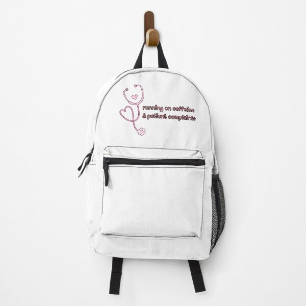 Item preview, Running on Caffeine and Patient Complaints – Funny Nurse Quote Design designed and sold by The Sticker Cove.