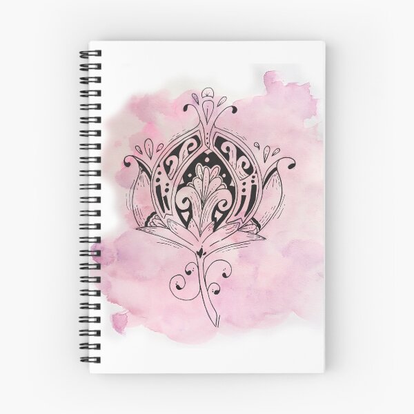 Item preview, Large flower - pink watercolor background designed and sold by GribouillStreet.
