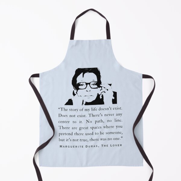 Item preview, Marguerite Duras quote: “The story of my life doesn’t exist. Does not exist. There’s never any center to it. No path, no line..." designed and sold by artbleed.