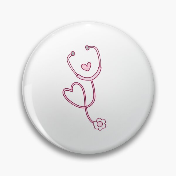 Item preview, Minimalist Stethoscope Graphic – Aesthetic Nurse Equipment Illustration designed and sold by The Sticker Cove.