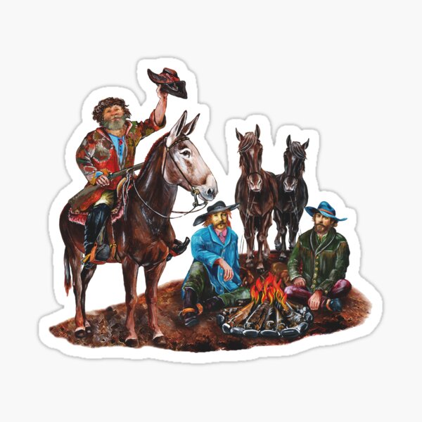 Karl May: Sam Hawkens, Dick Stone, Will Parker G S by MarliesBugmann for KarlMayFriends Sticker