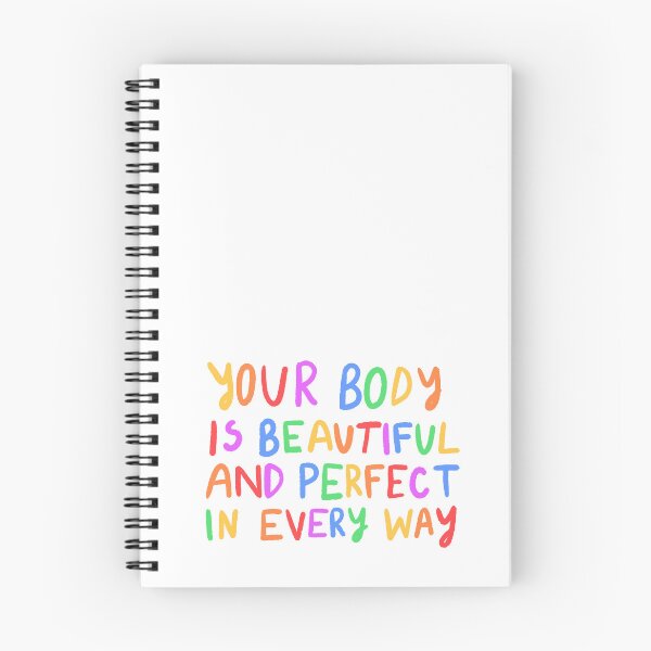 Item preview, Your body is beautiful and perfect in every way | Positive quote designed and sold by SWETA HALDER.