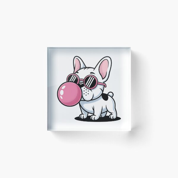 Item preview, French Bulldog with Bubblegum Attitude designed and sold by Fragy72.